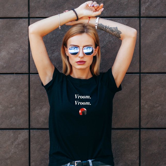 Camiseta de moto Vroom para mujeres (Subido por el creador)