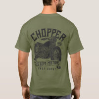 Camiseta de Motocicleta Chopper Vintage East Coast