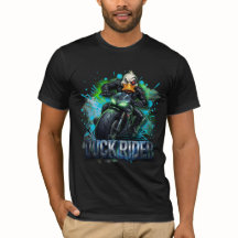 Camiseta de Motocicleta Cyber Pato Duck Rider 3D