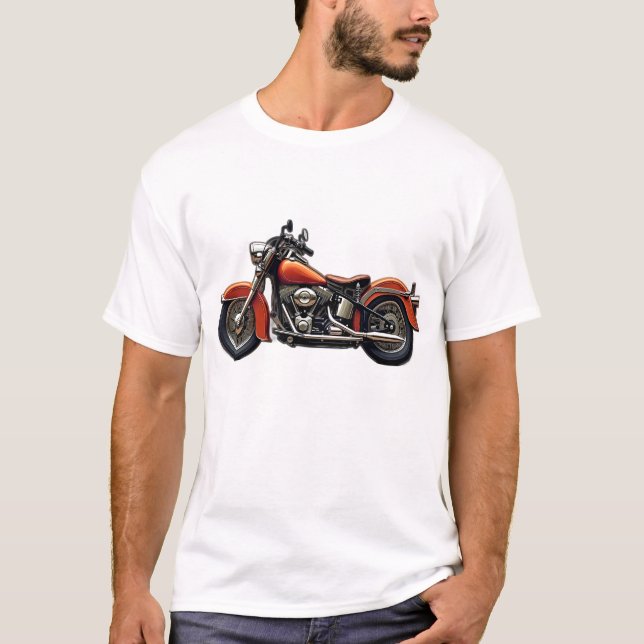 Camiseta de motocicleta de época (Anverso)