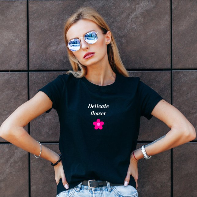 Camiseta de motocicleta Delicate Flower para mujer (Subido por el creador)