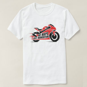 camiseta de motocicleta deportiva roja y negra