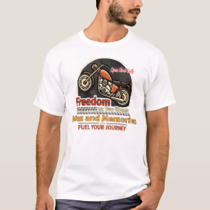 Camiseta de Motocicleta Freedom Miles and Memories