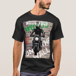 Camiseta de motocicleta Grafiti personalizado pare