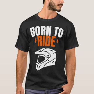 Camiseta de Motocicleta Nacido para Montar – Nombr