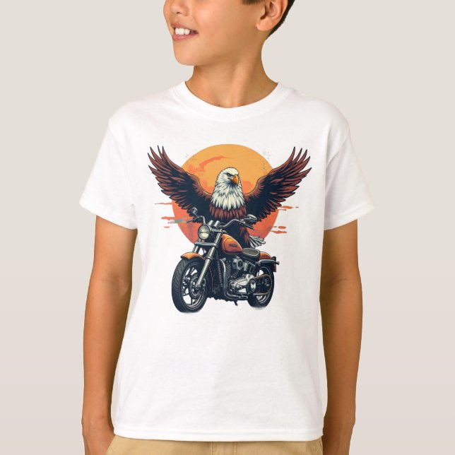 Camiseta de motocicleta para niños (Anverso)