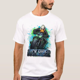 Camiseta de Motocicleta Pato Cyber Pato Rider 3D
