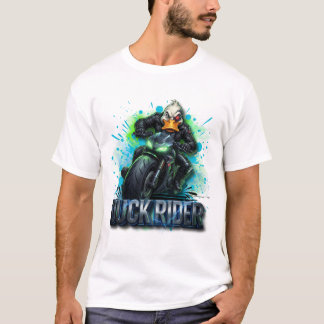 Camiseta de Motocicleta Pato Cyber Pato Rider 3D
