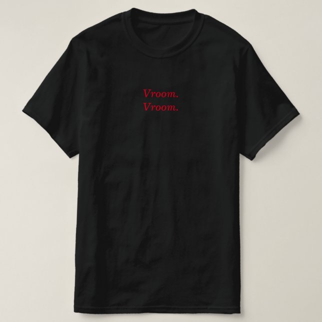 Camiseta de motocicleta Vroom (Diseño del anverso)