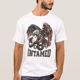 Camiseta de Motociclista Águila Patriótica Indómit