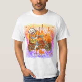 Camiseta de motociclista de mono de calcetín