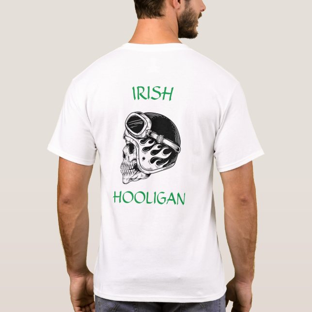 Camiseta de motociclista vándano irlandés (Reverso)