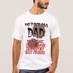 Camiseta de Motocross Papá Bicicleta de Tierra