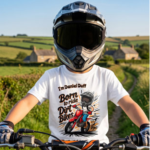 Camiseta de Motocross para Niños "Nacido para Mont