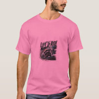 Camiseta de motorista 'Vive para montar en moto' |