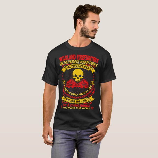 Camiseta de muerte de trabajo dura de la raza de (Anverso completo)