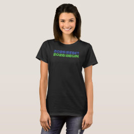 Camiseta de mujer 2025:RESET/2026:BEGIN