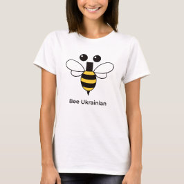Camiseta de mujer abeja ucraniana linda minimalist
