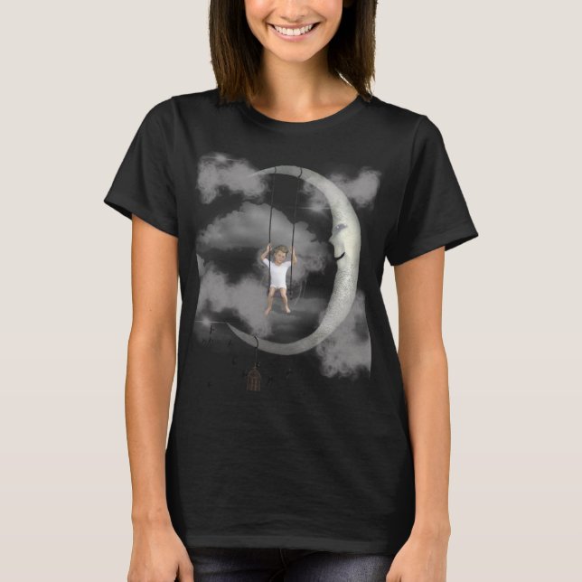 Camiseta de mujer Abstract Cosmic Vortex - Etéreo (Anverso)
