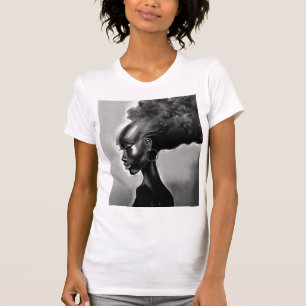 Camiseta de mujer africana bonito