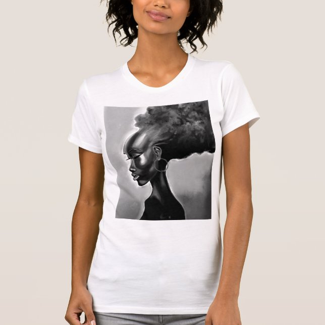 Camiseta de mujer africana bonito (Anverso)