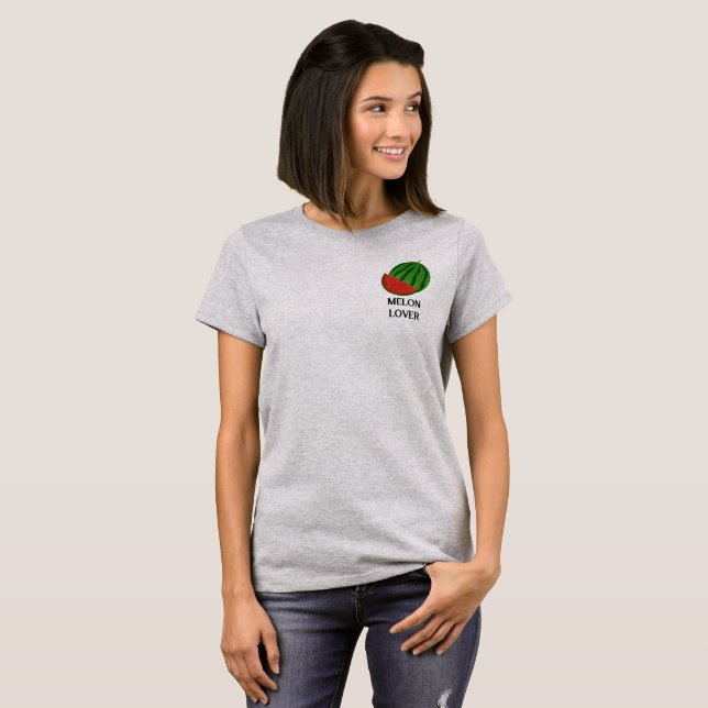 Camiseta de mujer amante de la sandía (Anverso completo)