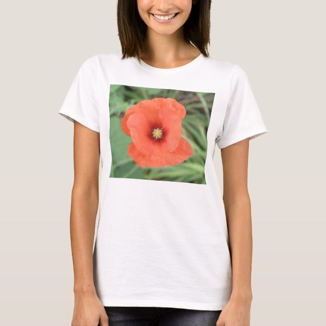 Camiseta de Mujer Amapola Salvaje (Anverso)