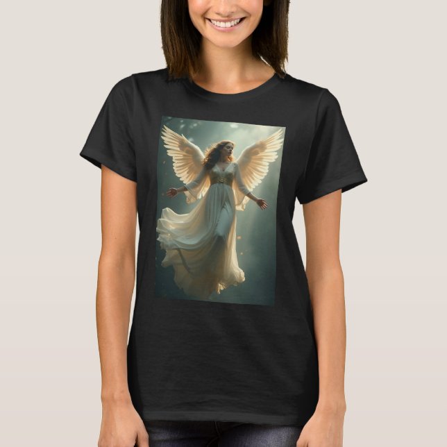 Camiseta de mujer ángel hermoso (Anverso)