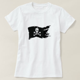 Camiseta de mujer bandera de piratas.