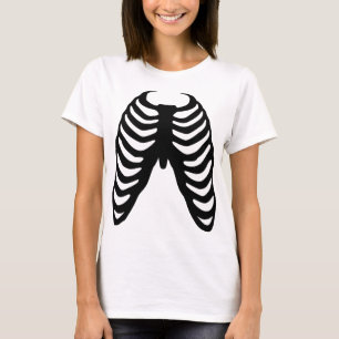 Camiseta de mujer blanca con estampado en el pecho