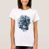 Camiseta de mujer Blue Reverie Skull