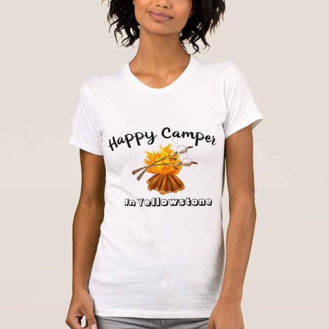 Camiseta de mujer - Campista Feliz (Anverso)