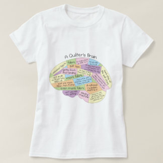 Camiseta de mujer cerebro de costurera