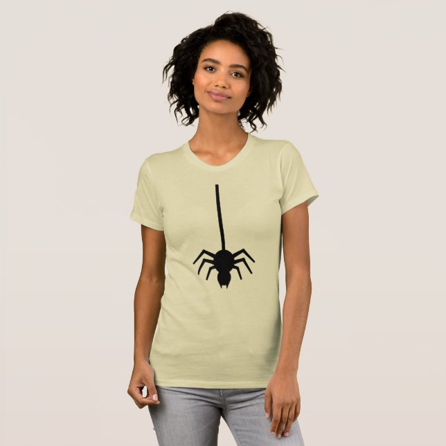 Camiseta de mujer Chic Hanging Spider - Artística (Anverso completo)