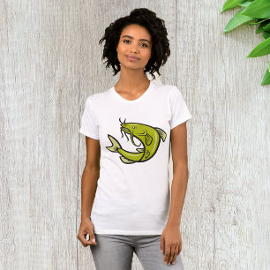 Camiseta de mujer con bagre verde