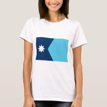 Camiseta de mujer con bandera de Minnesota, EE. UU