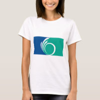 Camiseta de mujer con bandera de Ottawa, Canadá