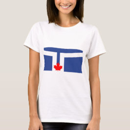 Camiseta de mujer con bandera de Toronto, Canadá