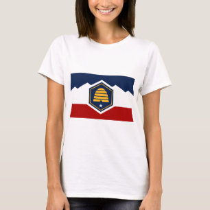 Camiseta de mujer con bandera de Utah, EE. UU.