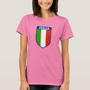Camiseta de mujer con bandera italiana