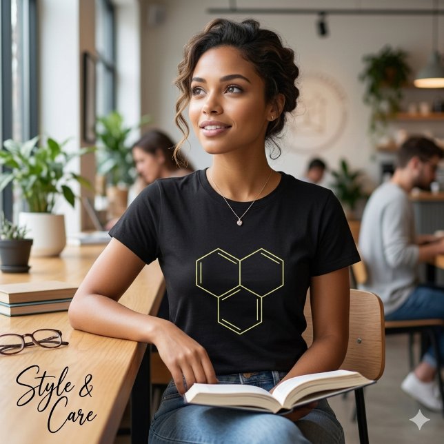 Camiseta de mujer con diagrama químico del anillo  (Benzene Ring Chemical Diagram mark Women's T-Shirt)