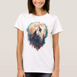 Camiseta de mujer con diseño nocturno 