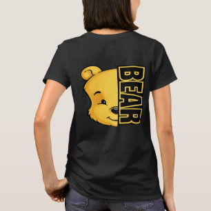 Camiseta de mujer con estampado de espalda de oso