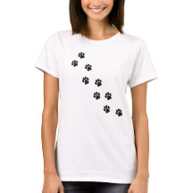 Camiseta de mujer con estampado de gato