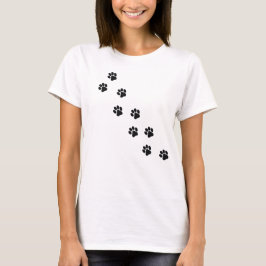Camiseta de mujer con estampado de gato