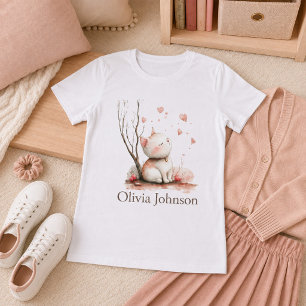 Camiseta de mujer con gatito lindo personalizado y