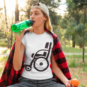 Camiseta de mujer con icono de silla de ruedas