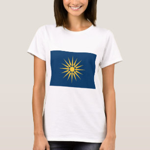 Camiseta de mujer con la bandera de Macedonia, Gre