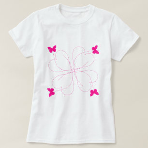 Camiseta de mujer con mariposas