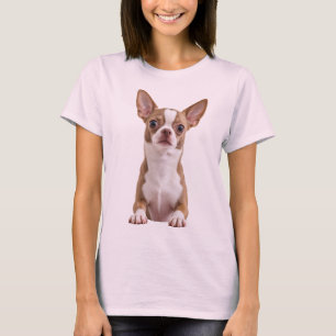 Camiseta de mujer con retrato de perro Chihuahua l